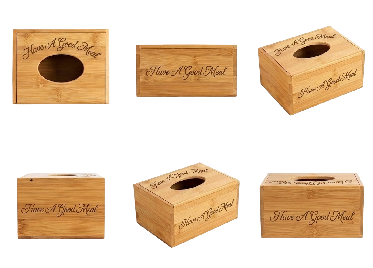 Custom engraved acacia tabletop item